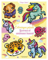 Coloriages pixels : licornes et animaux kawai
