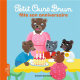 Petit ours brun fete son anniversaire