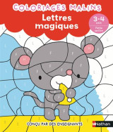 Coloriages malins : lettres magiques  -  ps