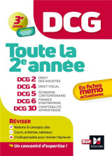 Dcg : toute la 2e annee du dcg 2, 4, 5, 6, 10 en fiches  -  revision (edition 2024/2025)
