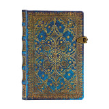 Carnet a couverture rigide azur - mini - ligne - 240 p.