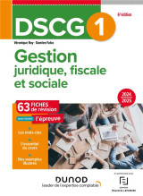 Dscg 1 : gestion juridique, fiscale et sociale  -  fiches de revision (edition 2024/2025)
