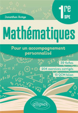 Mathematiques - pour un accompagnement personnalise - premiere specialite