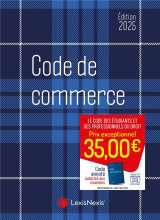 Code de commerce 2025 - jaquette blue tartan