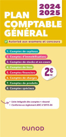 Plan comptable general : liste integrale des comptes (edition 2024/2025)