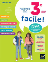 Ma 3e facile spécial brevet ! tout-en-un adapté aux enfants dyslexiques (dys)