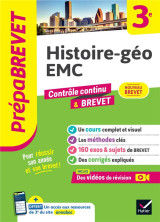 Prepabrevet histoire-geo emc 3e - nouveau brevet 2025 - cours, methodes #038; sujets de brevet corriges