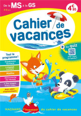 Cahier de vacances 2024, de la ms vers la gs 4-5 ans