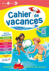 Cahier de vacances 2024, de la 4e vers la 3e