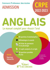 Crpe - concours professeur des ecoles - anglais - le manuel complet pour reussir l'oral - admission