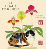 Le chat a l'orchidee