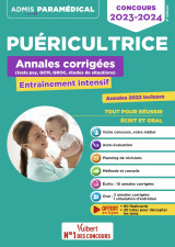 Concours puéricultrice - annales corrigées - sujets 2023