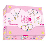 Bijoux duo d'amitié flower power - coffret avec accessoires