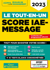 Le tout-en-un score iae-message - 13 tests blancs - fil d'actu offert