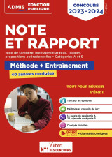 Note et rapport - méthode et entraînement intensif - 40 annales corrigées - catégories a et b