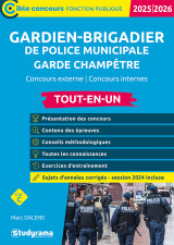 Gardien-brigadier de police municipale – garde champêtre (catégorie c – concours 2025-2026)