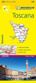 Carte départementale toscana