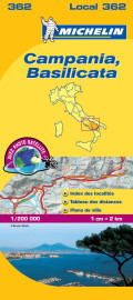 Carte départementale campania, basilicata