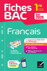 Fiches bac - français 1re générale & techno bac 2025