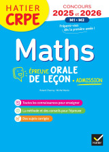 Mathématiques - crpe 2025 - epreuve orale d'admission