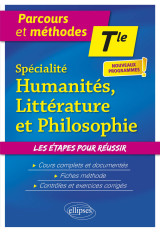 Spécialité humanités, littérature et philosophie. terminale. nouveaux programmes