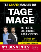 Le grand manuel du tage mage – n°1 des ventes – 16 tests blancs + 200 fiches de cours + 2000 vidéos – édition 2021