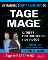 Le manuel d’entraînement du tage mage – 12 tests blancs + 1100 questions + 1100 vidéos – édition 2021