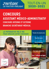 Concours assistant médico-administratif 2020-2021 tout-en-un catégorie b - concours externe et inter