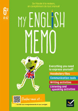 My english memo - anglais 6e- éd. 2021 - cahier élève