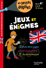 Jeux et énigmes - anglais - de 4e à la 3e - cahier de vacances 2024