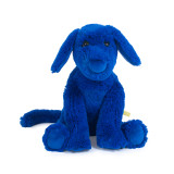 Petite peluche chien bleu