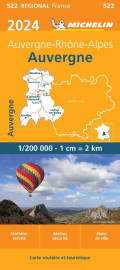 Carte régionale auvergne 2024