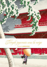 Carnet larousse - temple japonais sous la neige