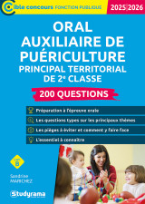 Oral auxiliaire de puériculture principal territorial de 2e classe – 200 questions