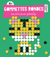 Gommettes rondes animaux pixels