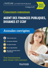 Concours commun agent des finances publiques douanes et ccrf - annales corrigées - concours 2021-22