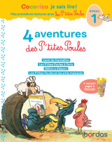 Cocorico je sais lire ! 1eres lectures avec les p'tites poules - 4 aventures des p'tites poules - ni