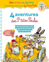 Cocorico je sais lire ! 1eres lectures avec les p'tites poules - 4 aventures des p'tites poules - ni