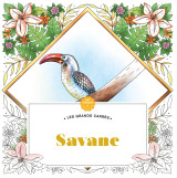 Les grands carrés d'art-thérapie savane