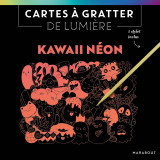 Cartes à gratter de lumière - kawaii néon