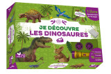 Je découvre les dinosaures - coffret avec lampe et kit excavation