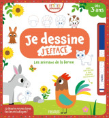 Je dessine, j'efface petites pousses   les animaux de la ferme