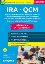 Ira - qcm culture administrative et juridique, finances publiques, organisation, fonctionnement et politiques des institutions européennes, culture numérique