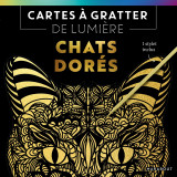 Cartes à gratter de lumière - chats dorés