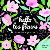 Cartes à gratter mini - hello les fleurs