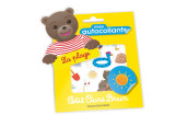 Mes autocollants petit ours brun - la plage