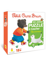 Jeu petit ours brun - mon premier puzzle à toucher les animaux