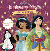 Disney princesses - je colorie sans déborder - fête en paillettes - gros contours en relief !