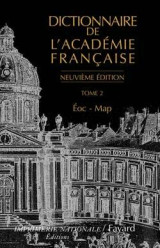 Dictionnaire de l'académie française, tome 2 (neuvième édition)