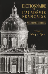 Dictionnaire de l'académie française, tome 3